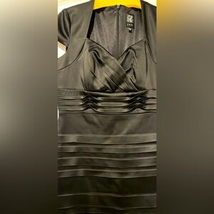 Jax Black Satin Cocktail dress Size 14